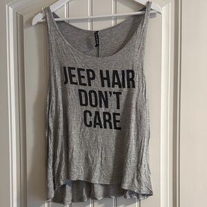 Triumph Gray Graphic Tank Top